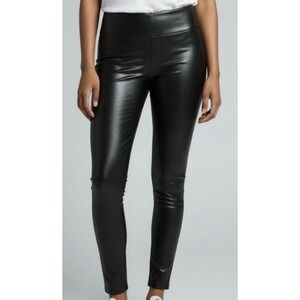 Wild Fable Black Faux Leather High Waisted Edgy Chic Leggings Womens Large NEW